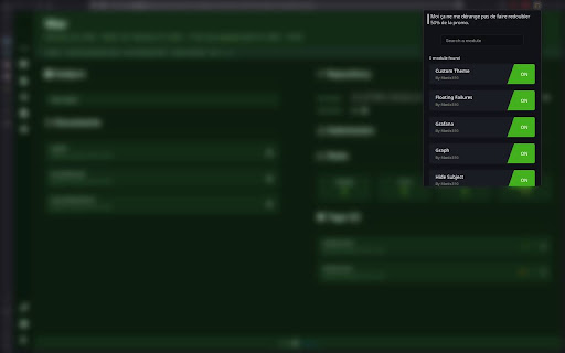 Intra tweaker  from Chrome web store to be run with OffiDocs Chromium online