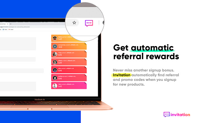 Invitation ← referral  coupon codes  from Chrome web store to be run with OffiDocs Chromium online