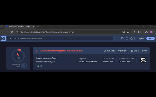 IOC Quick Check  from Chrome web store to be run with OffiDocs Chromium online