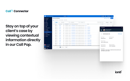 ion8 Call Connector Dialpad  Clio  from Chrome web store to be run with OffiDocs Chromium online