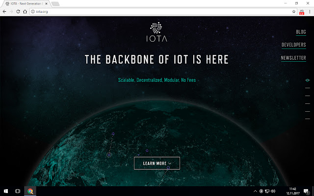 IOTA ticker  from Chrome web store to be run with OffiDocs Chromium online