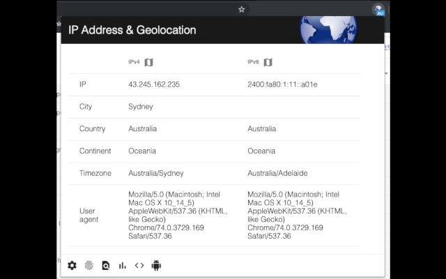 IP Address  Geolocation  from Chrome web store to be run with OffiDocs Chromium online