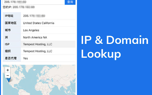 IP  Domain Lookup  from Chrome web store to be run with OffiDocs Chromium online