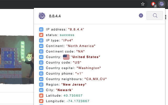 IP Location Lookup  from Chrome web store to be run with OffiDocs Chromium online