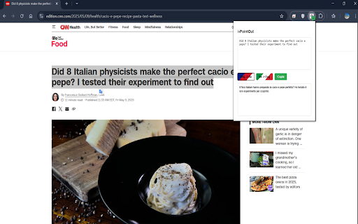 i PointOut  from Chrome web store to be run with OffiDocs Chromium online