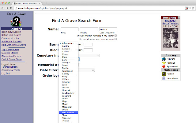 Ireland grave search  from Chrome web store to be run with OffiDocs Chromium online