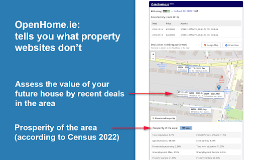 Irish property price register on Daft  MyHome  from Chrome web store to be run with OffiDocs Chromium online