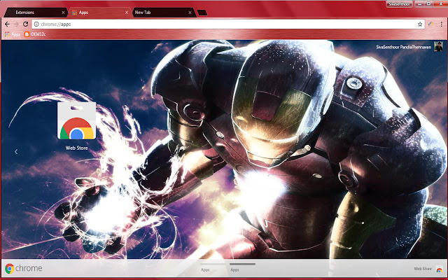 Iron Man Mark 44Avengers  from Chrome web store to be run with OffiDocs Chromium online
