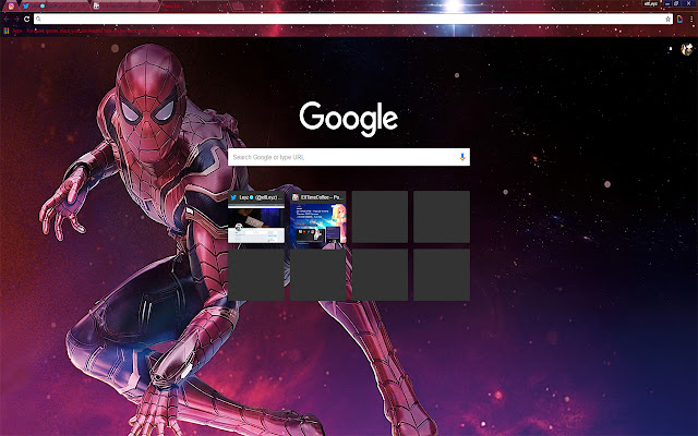 Iron Spider Man THEME | Avengers Infinity War  from Chrome web store to be run with OffiDocs Chromium online