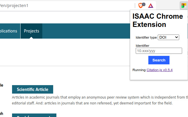 Расширение ISAAC Chrome из интернет-магазина Chrome будет работать с OffiDocs Chromium онлайн