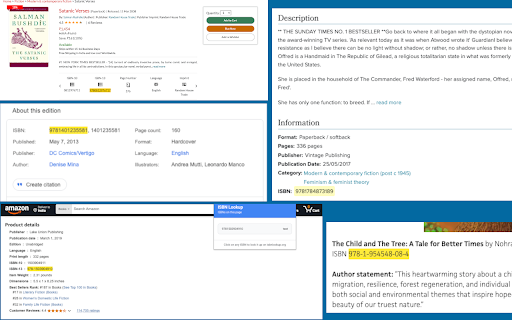 ISBN Lookup  from Chrome web store to be run with OffiDocs Chromium online