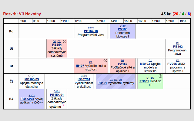 IS Colorful Timetable mula sa Chrome web store na tatakbo sa OffiDocs Chromium online