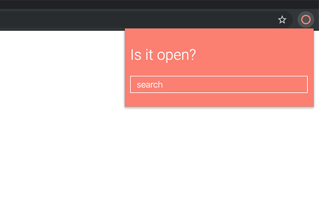Is it open?  from Chrome web store to be run with OffiDocs Chromium online
