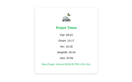 Islamic Reminders  from Chrome web store to be run with OffiDocs Chromium online