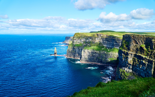 Island Corner with Blue Sea Theme  from Chrome web store to be run with OffiDocs Chromium online
