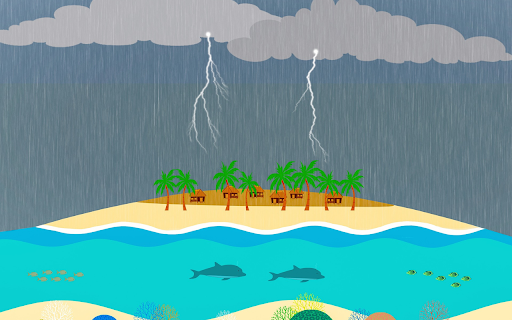 Island on a stormy day  from Chrome web store to be run with OffiDocs Chromium online
