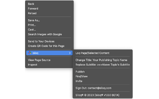 isloq  from Chrome web store to be run with OffiDocs Chromium online