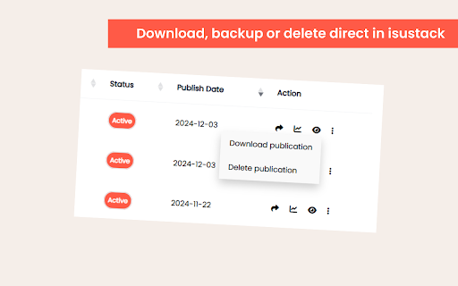 Issustack PDF Manager and Downloader  from Chrome web store to be run with OffiDocs Chromium online