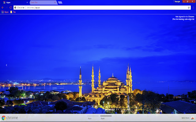 Istanbul mosque blue sky 1366*768  from Chrome web store to be run with OffiDocs Chromium online
