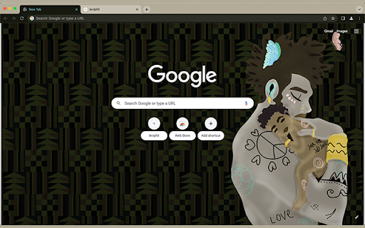 I still get butterflies  from Chrome web store to be run with OffiDocs Chromium online