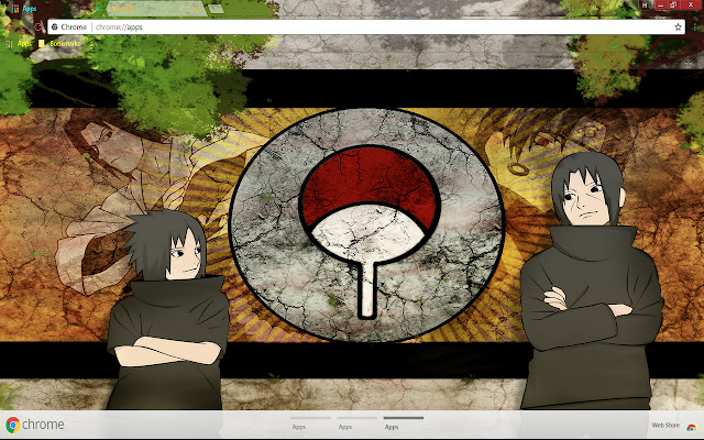 Itachi Uchiha Naruto Sasuke de la boutique en ligne Chrome sera exécuté avec OffiDocs Chromium en ligne