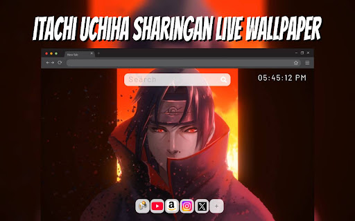 Itachi Uchiha Sharingan Live Wallpaper Animation  from Chrome web store to be run with OffiDocs Chromium online