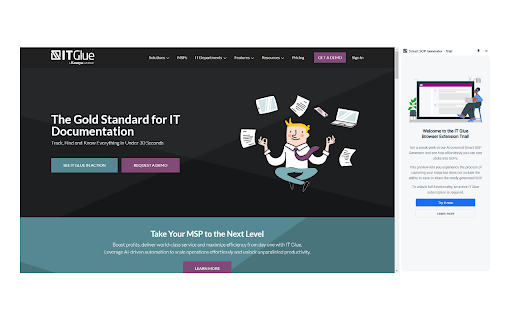 IT Glue SOP Generator Trial  from Chrome web store to be run with OffiDocs Chromium online