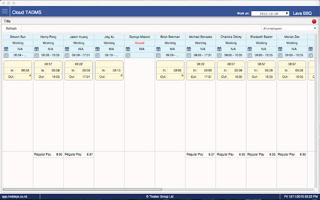 iTimer Data Management System  from Chrome web store to be run with OffiDocs Chromium online