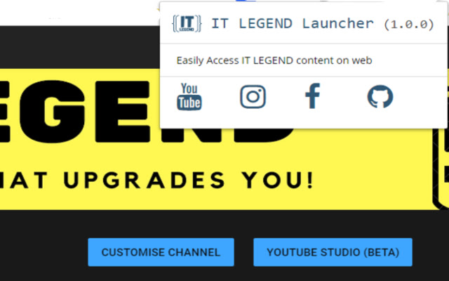 IT LEGEND LAUNCHER  from Chrome web store to be run with OffiDocs Chromium online
