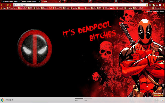Its Deadpool, Bitches! 1600px  from Chrome web store to be run with OffiDocs Chromium online