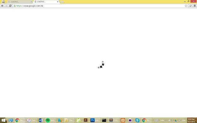 Its just loading....  from Chrome web store to be run with OffiDocs Chromium online