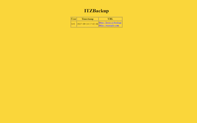 ITZ backup from Chrome web store to be run with OffiDocs Chromium online ITZ backup from Chrome web store to be run with OffiDocs Chromium online
