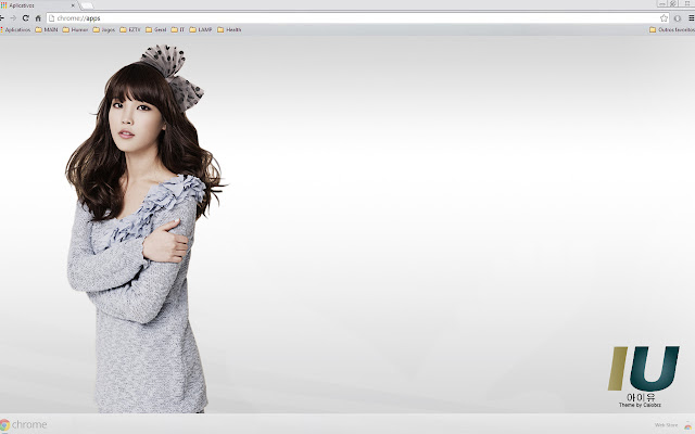 IU (Lee Ji eun, 이지은) Minimalist Theme 2  from Chrome web store to be run with OffiDocs Chromium online
