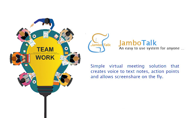 Jambo Talk Screenshare จาก Chrome เว็บสโตร์ที่จะทำงานร่วมกับ OffiDocs Chromium ออนไลน์