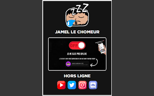 Jamel le chomeur  from Chrome web store to be run with OffiDocs Chromium online
