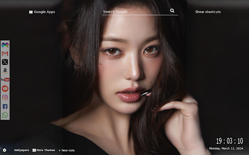 Jang Wonyoung Wallpaper New Tab Gameograf  from Chrome web store to be run with OffiDocs Chromium online