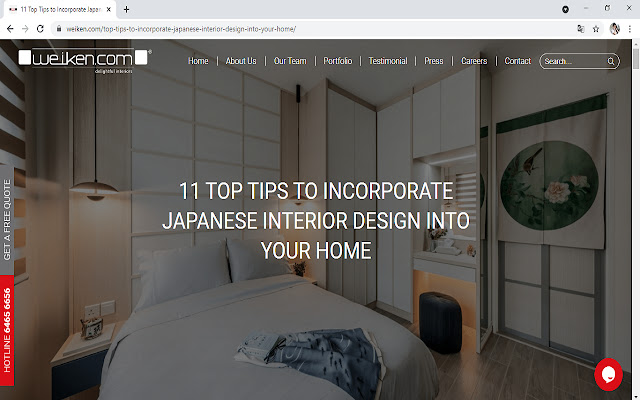 Japanese interior design  from Chrome web store to be run with OffiDocs Chromium online