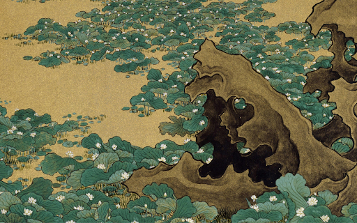 Japanese Water Lilies Artwork  from Chrome web store to be run with OffiDocs Chromium online