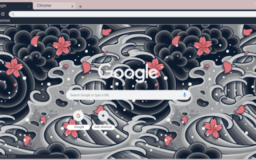 Japanese Wave Pattern  from Chrome web store to be run with OffiDocs Chromium online