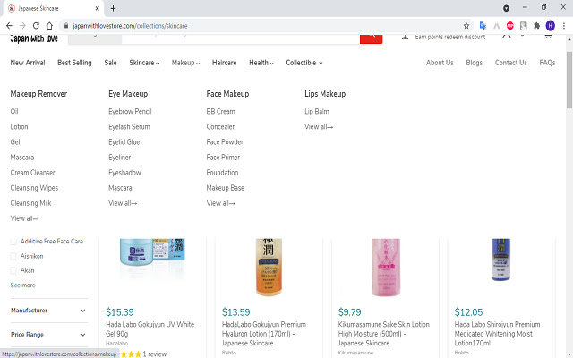 Japan With Love Online shopping in Japan  from Chrome web store to be run with OffiDocs Chromium online