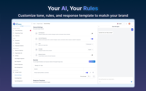 Jarvis Helpdesk AI Copilot  from Chrome web store to be run with OffiDocs Chromium online