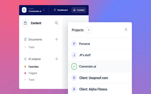 Jasper AI Copywriter Extension  from Chrome web store to be run with OffiDocs Chromium online