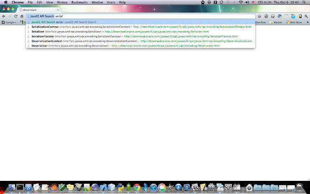 JavaEE API Search  from Chrome web store to be run with OffiDocs Chromium online