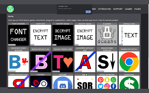 Javascript runner  from Chrome web store to be run with OffiDocs Chromium online