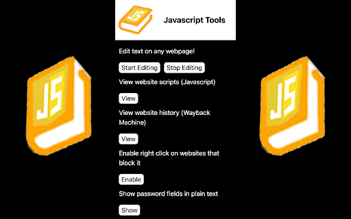 JavaScript Tools  from Chrome web store to be run with OffiDocs Chromium online