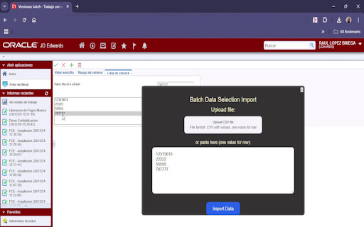 JDE Tools  from Chrome web store to be run with OffiDocs Chromium online