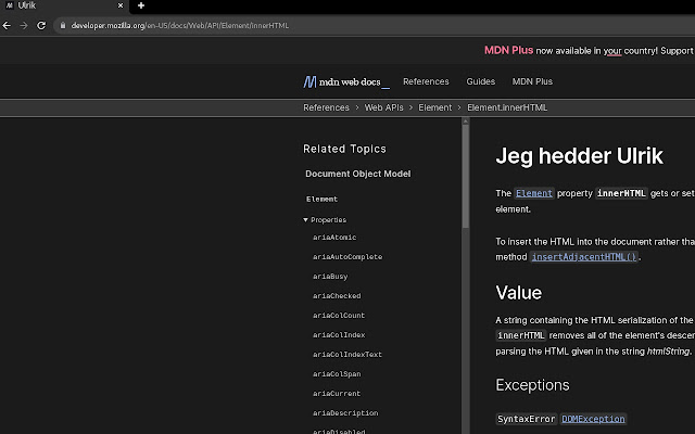 Jeg hedder Ulrik  from Chrome web store to be run with OffiDocs Chromium online