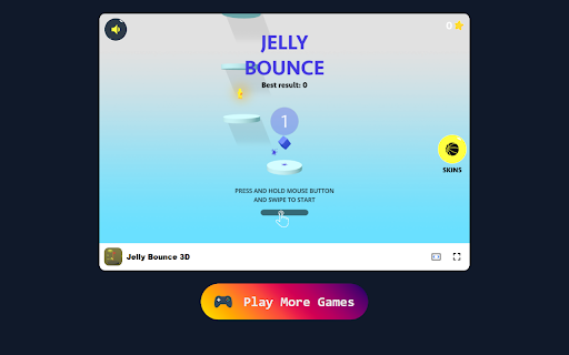 Jelly Bounce 3D Game Navigate Vibrant 3D Obstacle Courses!  from Chrome web store to be run with OffiDocs Chromium online