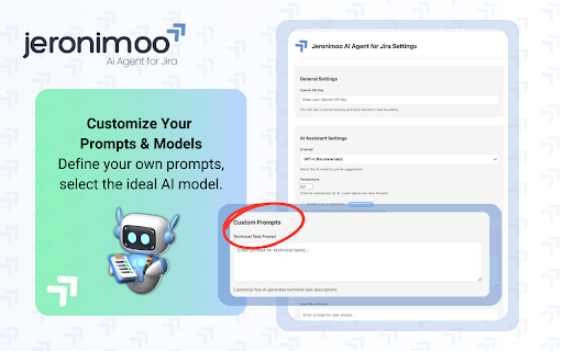 Jeronimoo AI Agent for Jira  from Chrome web store to be run with OffiDocs Chromium online