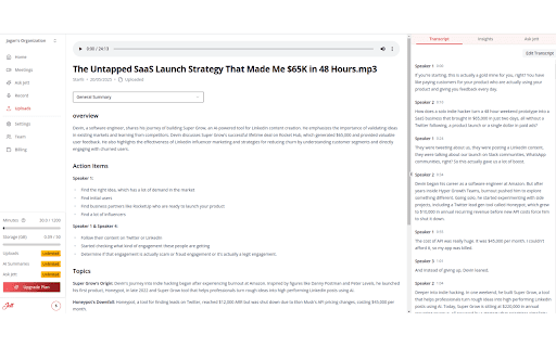 Jett Your AI Meeting Assistant  from Chrome web store to be run with OffiDocs Chromium online